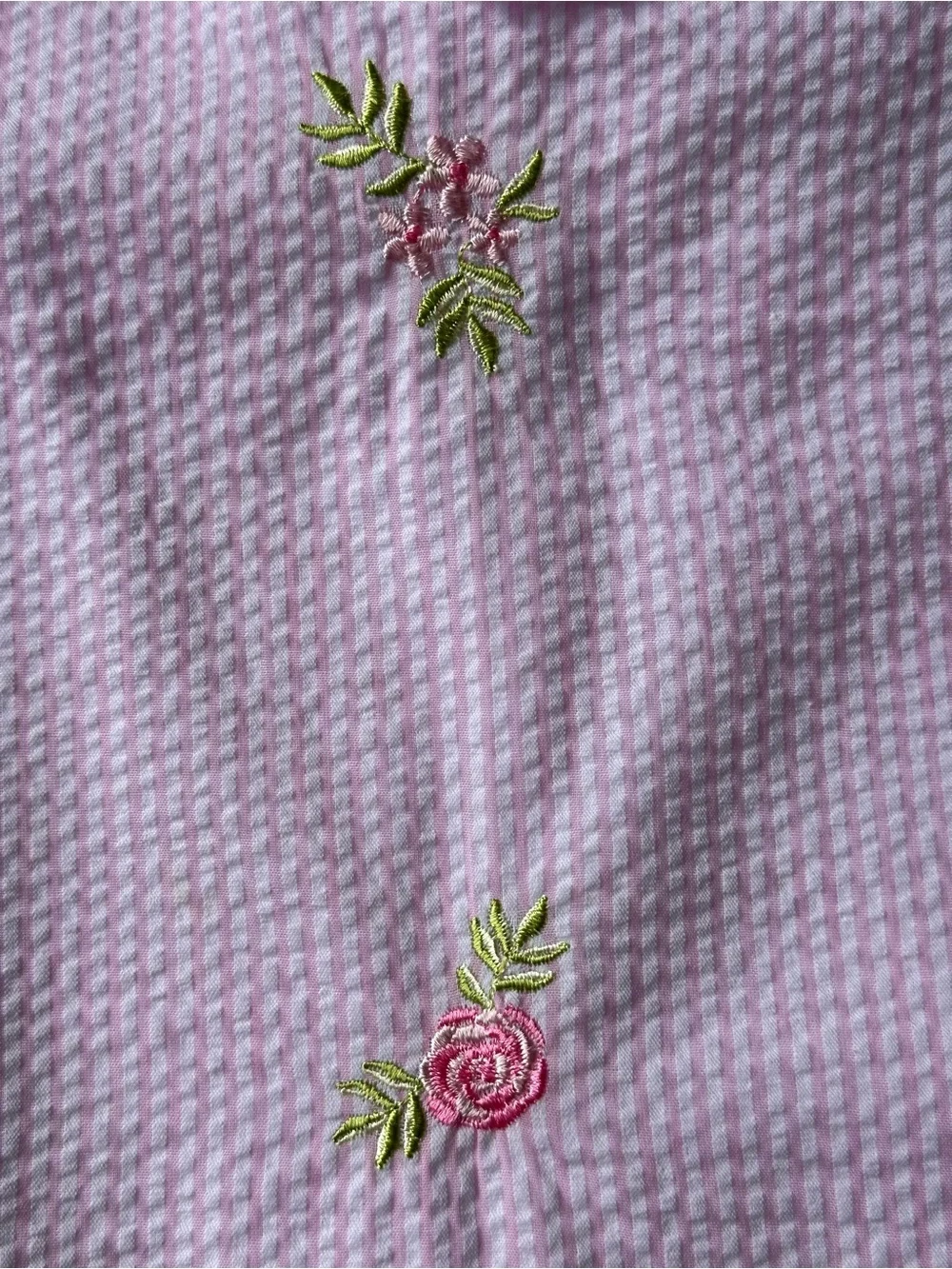 Rare Editions Pink Embroidered Seersucker Bell Sleeve Dress size 4T